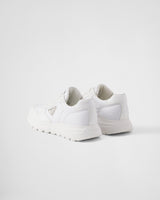 Basket Prada Blanc en cuir brossé